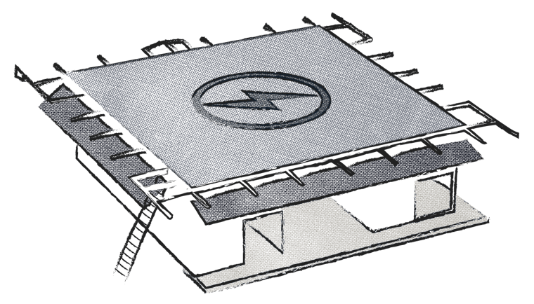 A sketch of the BETA charge pad
