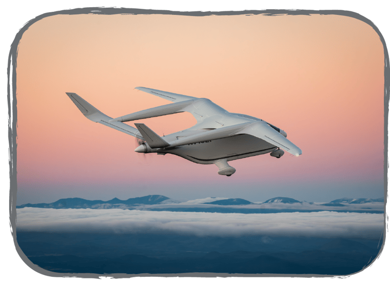 An image of BETA's CX300 in the sunrise