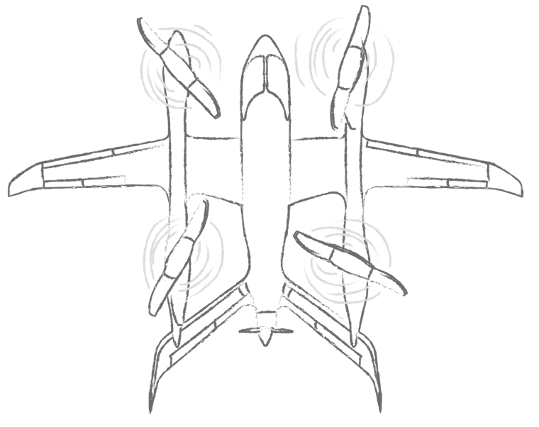A sketch of VTOL with rotors